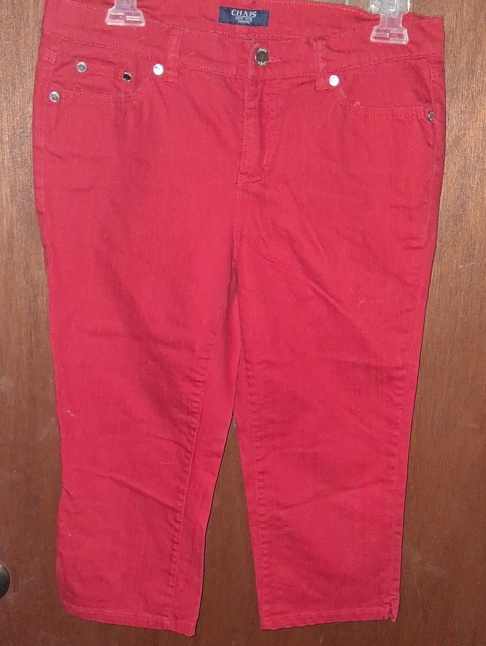 Chaps Red Cropped Women's Jeans